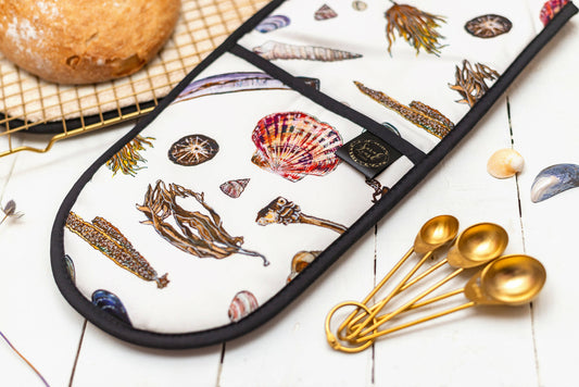 Sea Treasures Watercolour Oven Gloves