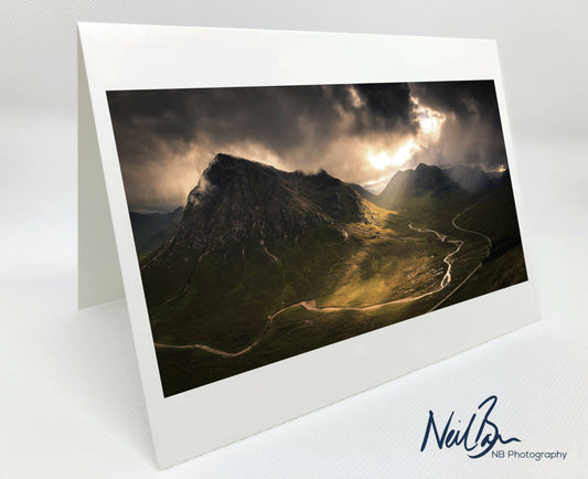 Buachaille Etive Mòr, Glen Coe - Scotland Greeting Card - Blank Inside