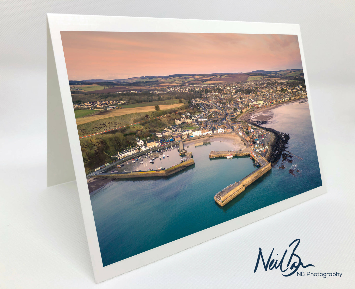 Stonehaven Harbour, Aberdeenshire - Scotland Greeting Card - Blank Inside