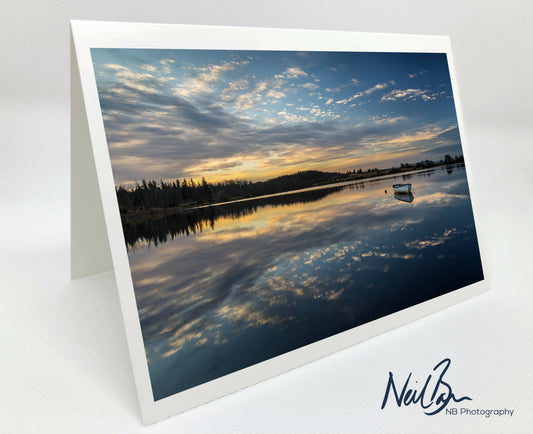 Loch Rusky Fishing Boat - Scotland Greeting Card - Blank Inside