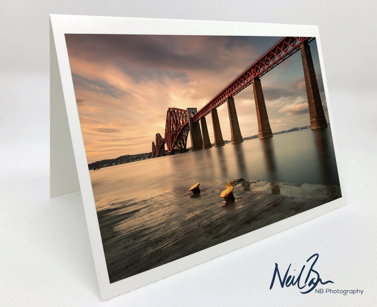 Forth Bridge from Queensferry - Scotland Greeting Card - Blank Inside