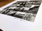‘Edinburgh Iconic’ signed square mounted print 30 x 30cm