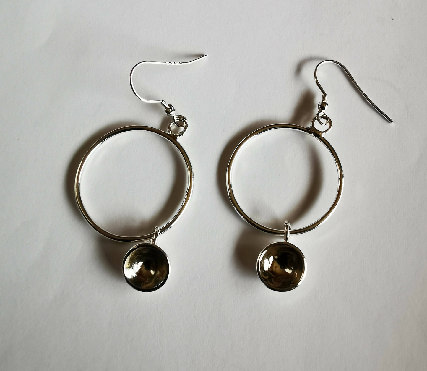 Large hooped earrings