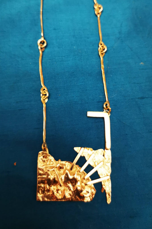 STERLING Silver Pendant with Handmade Chain