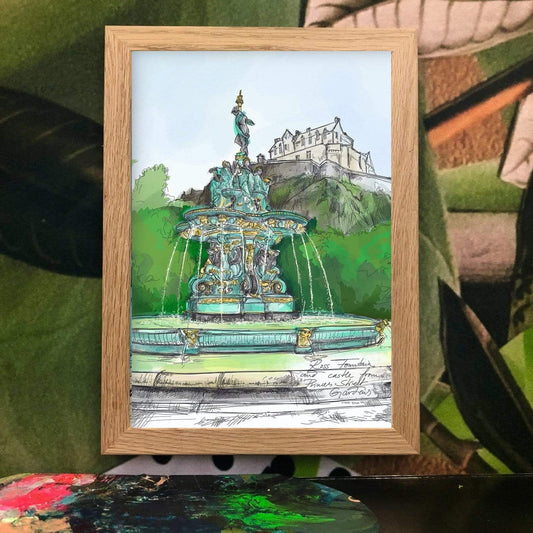 Ross Fountain in Princes St Gardens Edinburgh