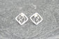 Fern inspired silver earrings