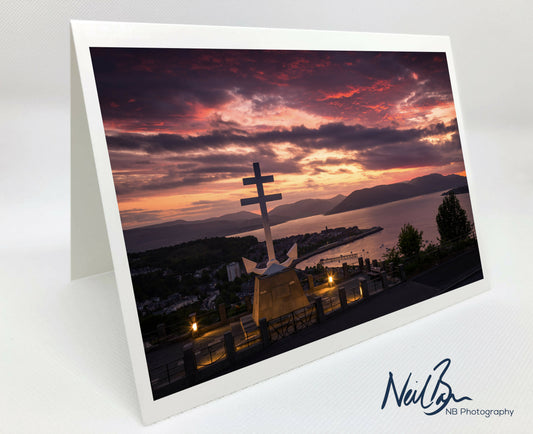 Free French Memorial, Greenock - Scotland Greeting Card - Blank Inside