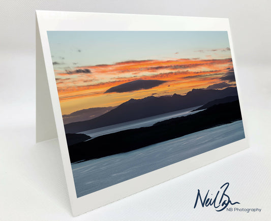 Arran from Haylie Brae - Scotland Greeting Card - Blank Inside