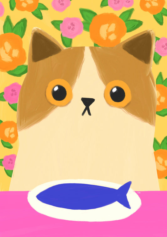 Fish For Dinner Print