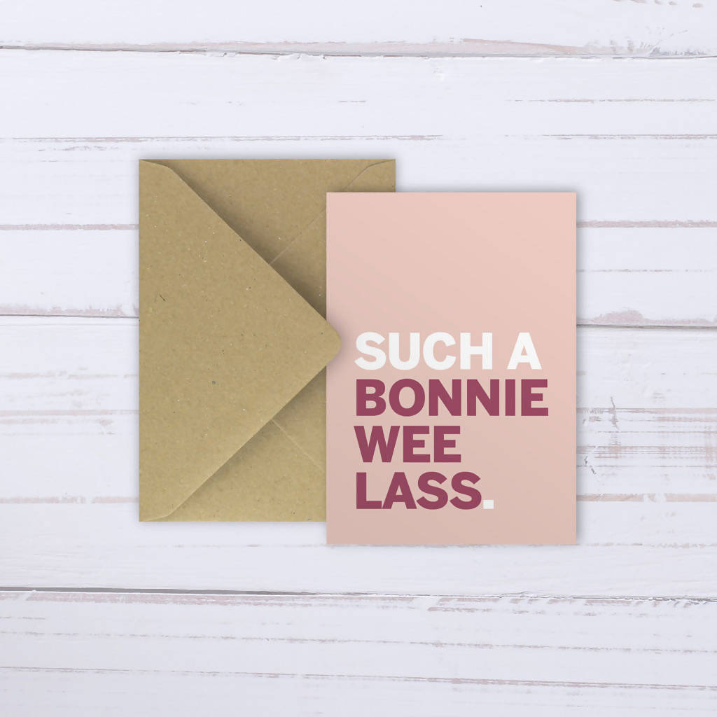 'Bonnie Lass' card