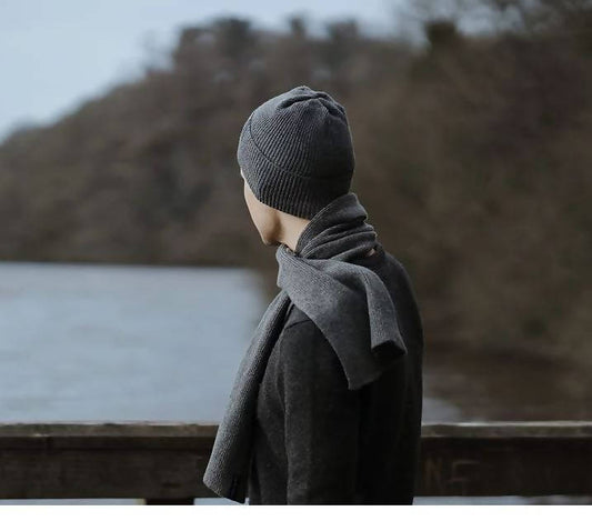 Unisex Ribbed lambswool Hat, 5 colours