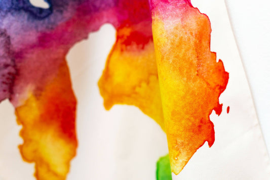 Islay Watercolour Map Tea Towel