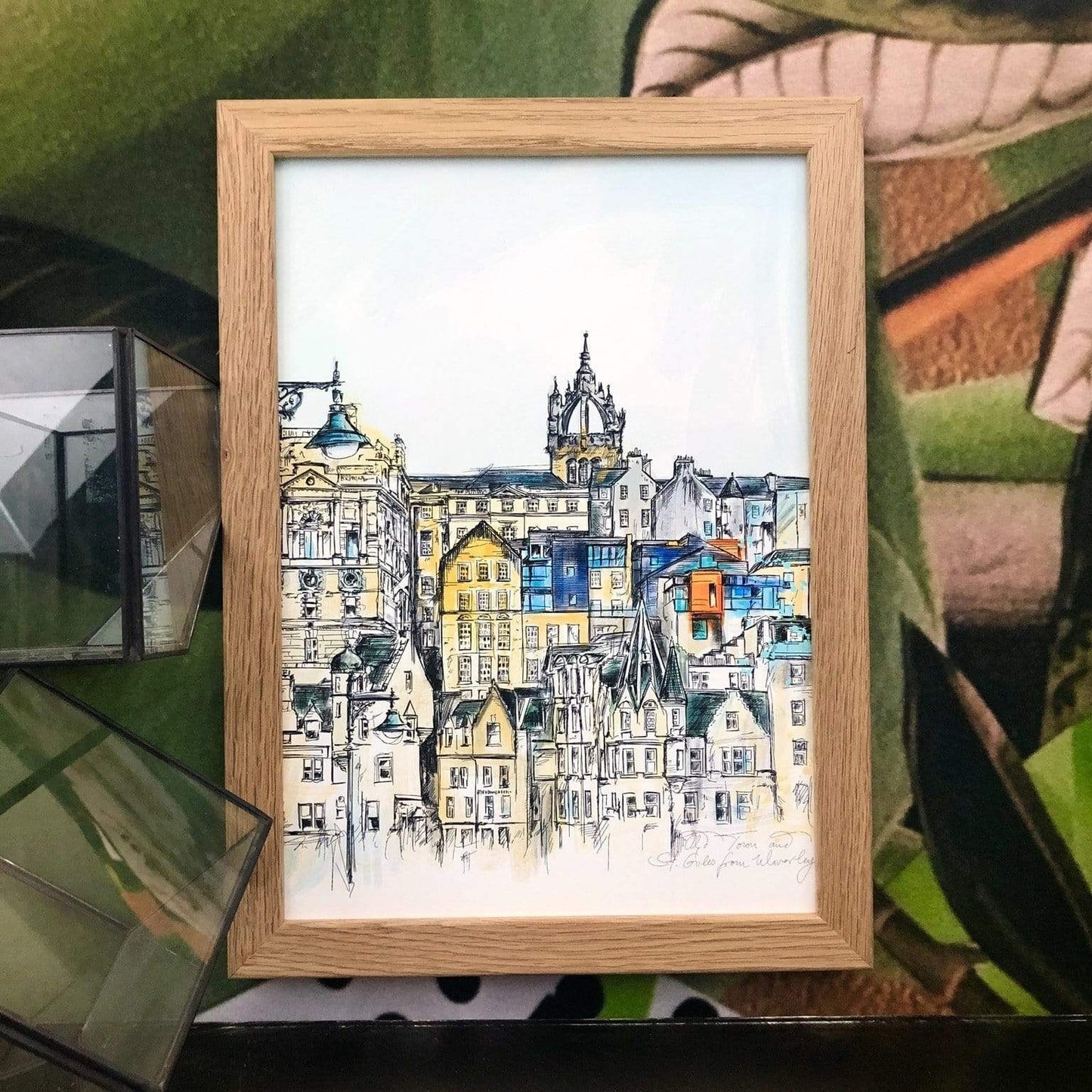 Edinburgh Old Town Illustration