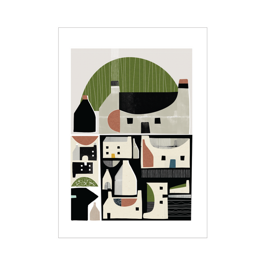Wee Houses Art Print