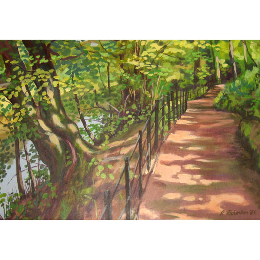 River Kelvin Walkway, Glasgow. Art Print.