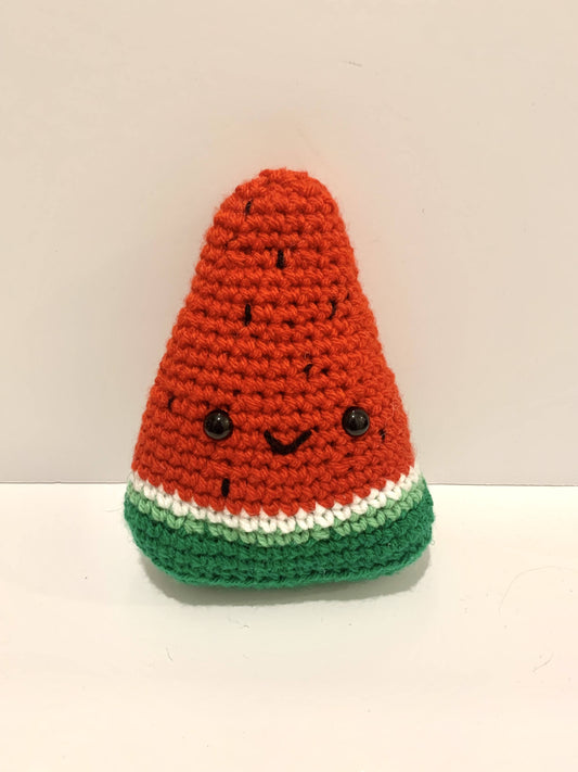 Watermelon Slice Crochet Plush