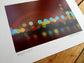 Glasgow Lights signed mounted print 30 x 40cm