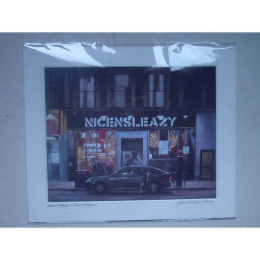 Nice and Sleazy's Bar, Glasgow. Art Print.