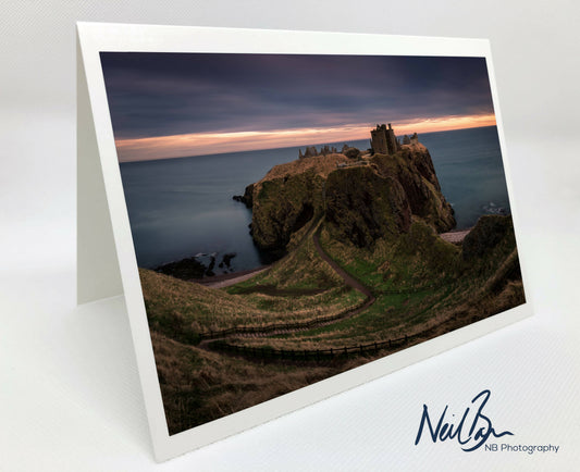 Dunnottar Castle near Stonehaven, Aberdeenshire - Scotland Greeting Card - Blank Inside