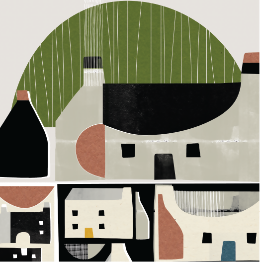 Wee Houses Art Print