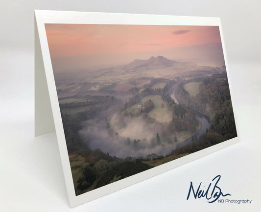 'Scott's View', Scottish Borders - Scotland Greeting Card - Blank Inside