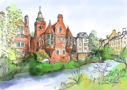 Water Of Leith & Dean Village Art Print