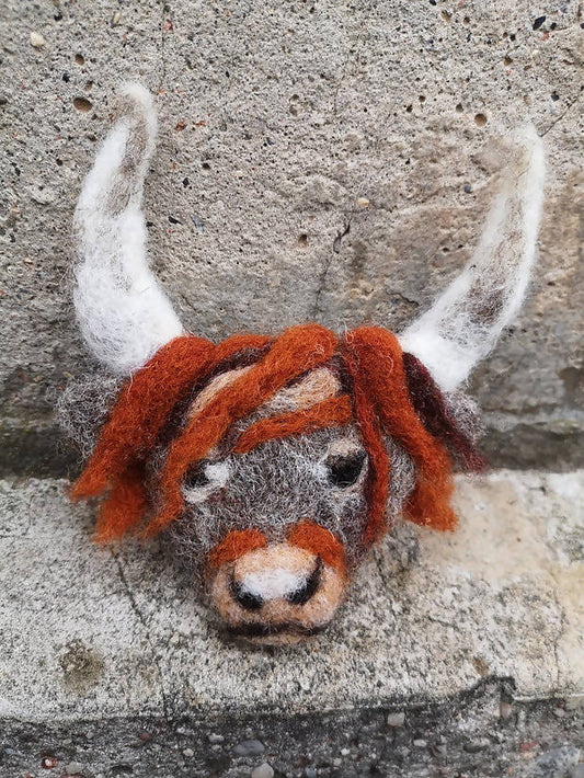 Highland Cow Brooch