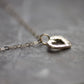 Solid 9ct Recycled Gold Open Heart Pendant Necklace