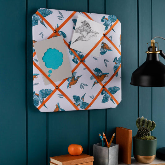Kingfishers Fabric Notice Board