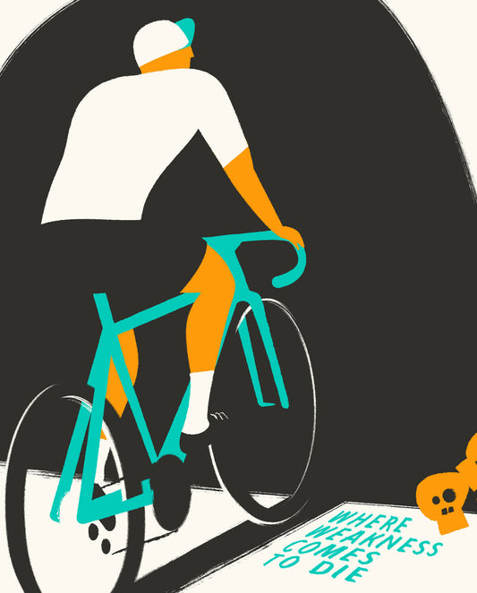 Pain Cave Cycling Art Print