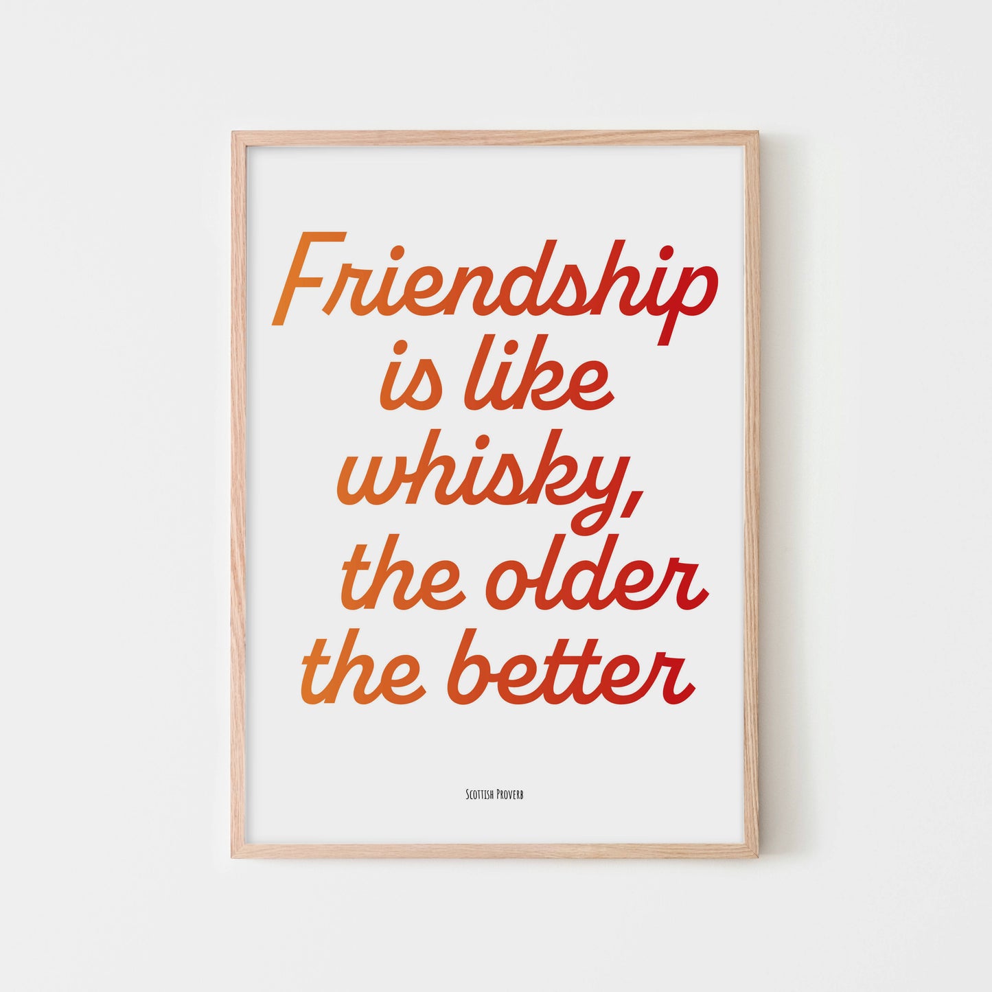 'Whisky Friendship' print