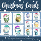 Illustrated Christmas Cards - Pack of 4