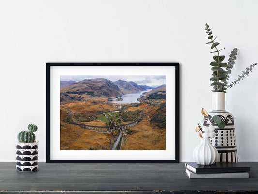 Aerial view of Glenfinnan Viaduct