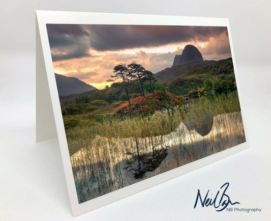 Suilven nr Lochinver - Scotland Greeting Card - Blank Inside