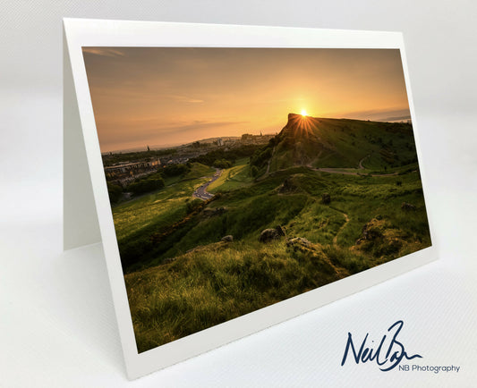 Holyrood Park, Edinburgh - Scotland Greeting Card - Blank Inside