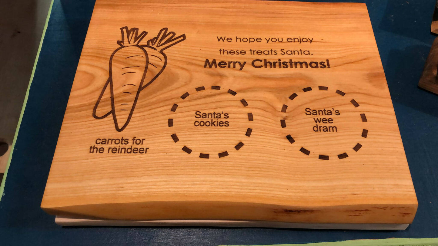 Santa board for Christmas eve