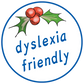 Dyslexia Friendly logo with holley on top.