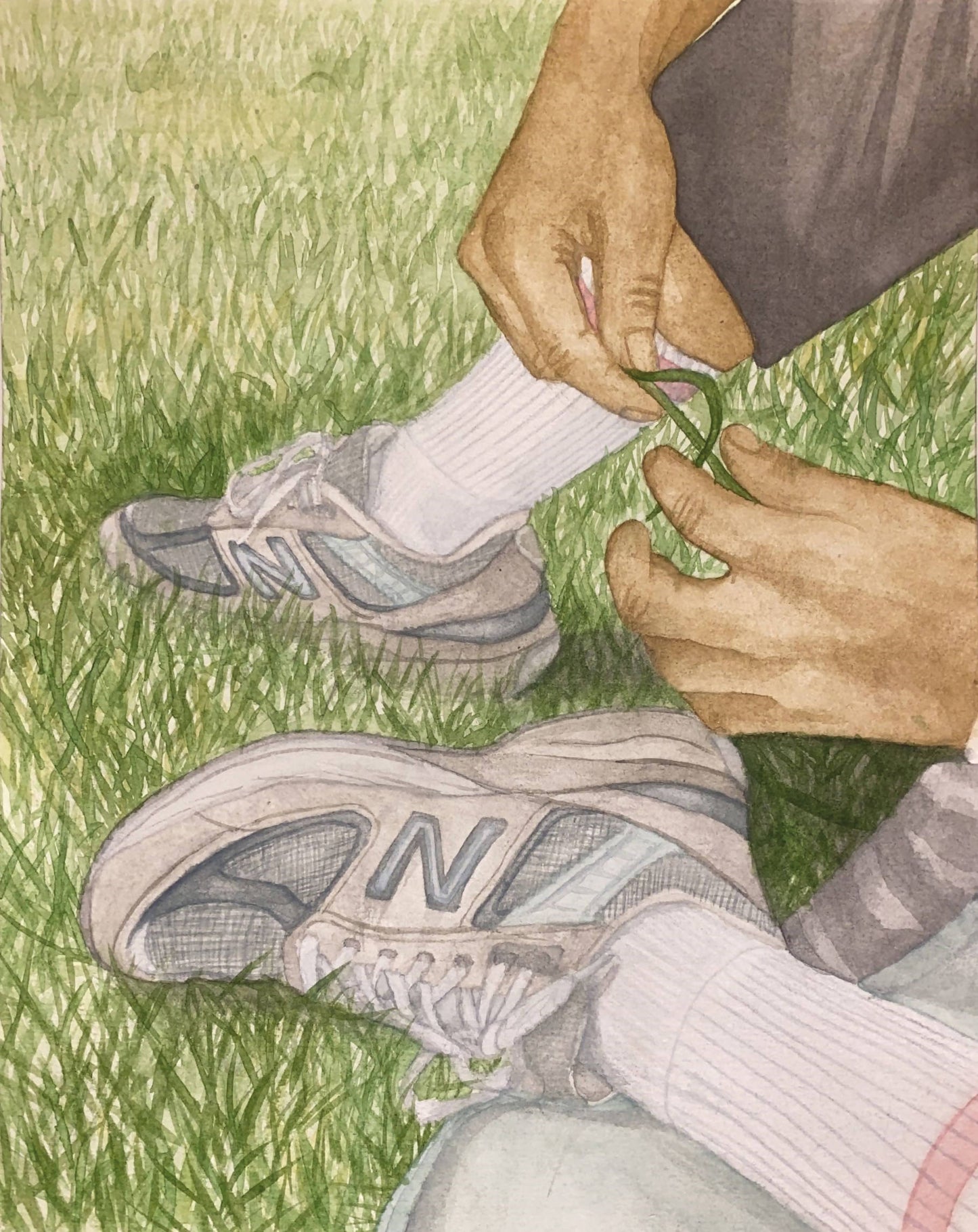 990 Shoes on Grass, Giclee Print