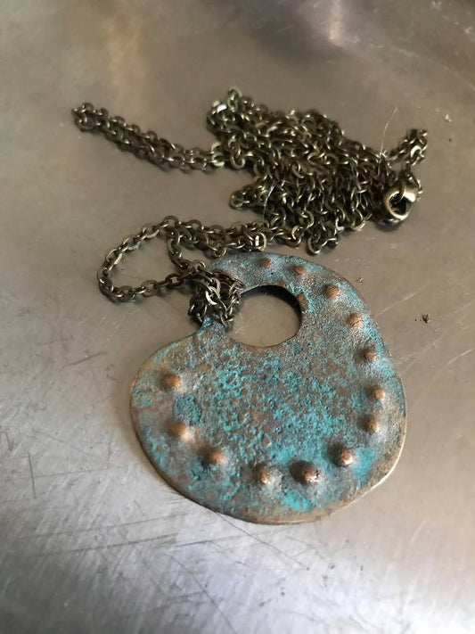 Found Beneath large Pendant