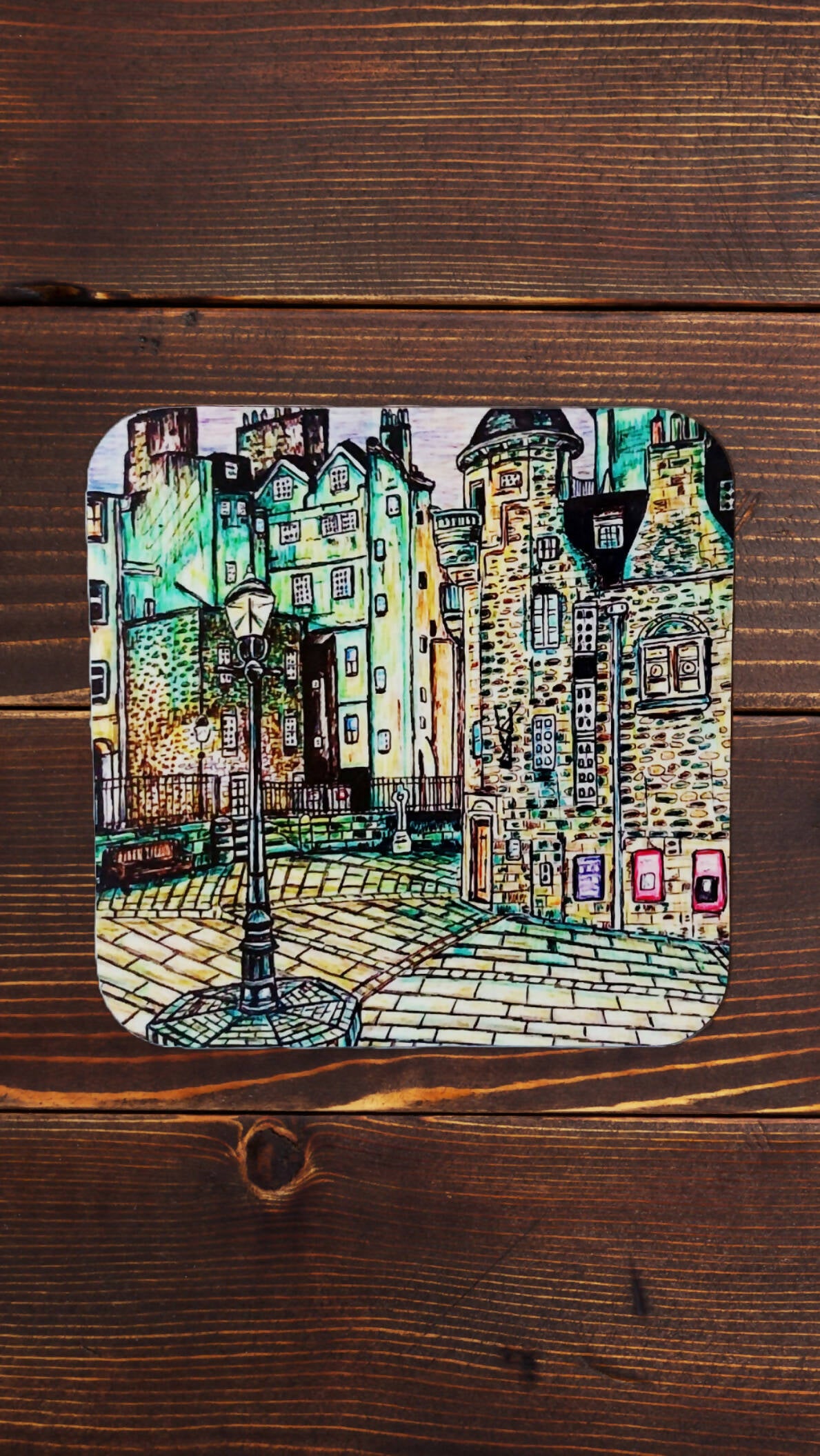 Handcrafted Edinburgh Art Coasters