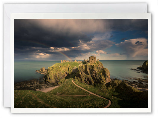 Dunnottar Castle, Aberdeenshire - Scotland Greeting Card - Blank Inside