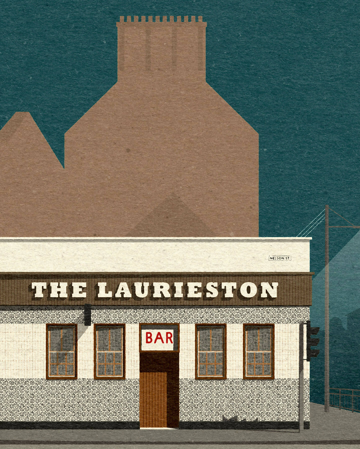 The Laurieston Bar Glasgow Art Print Scottish Design Exchange