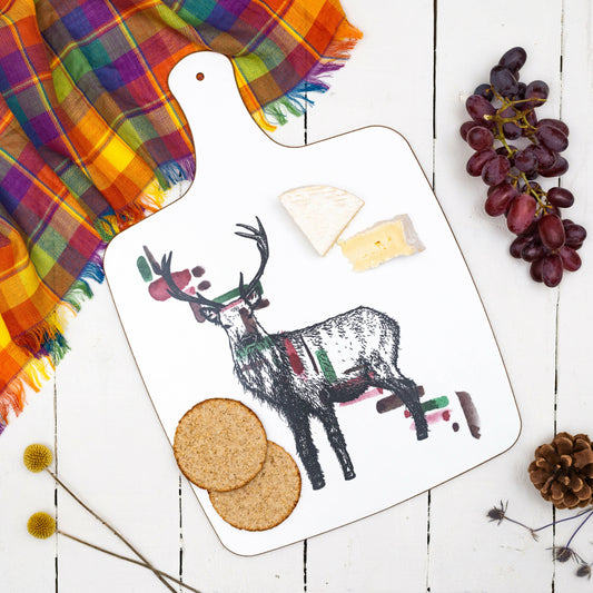 Stag Watercolour Chopping Board