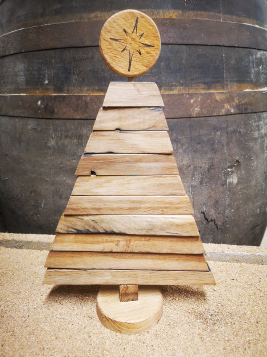 Whisky Wood Christmas Tree