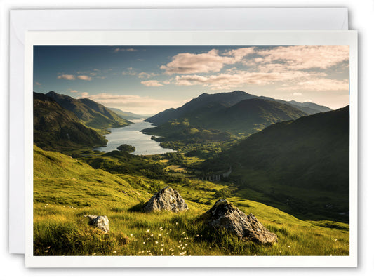 Loch Shiel & Glenfinnan Viaduct - Scotland Greeting Card - Blank Inside