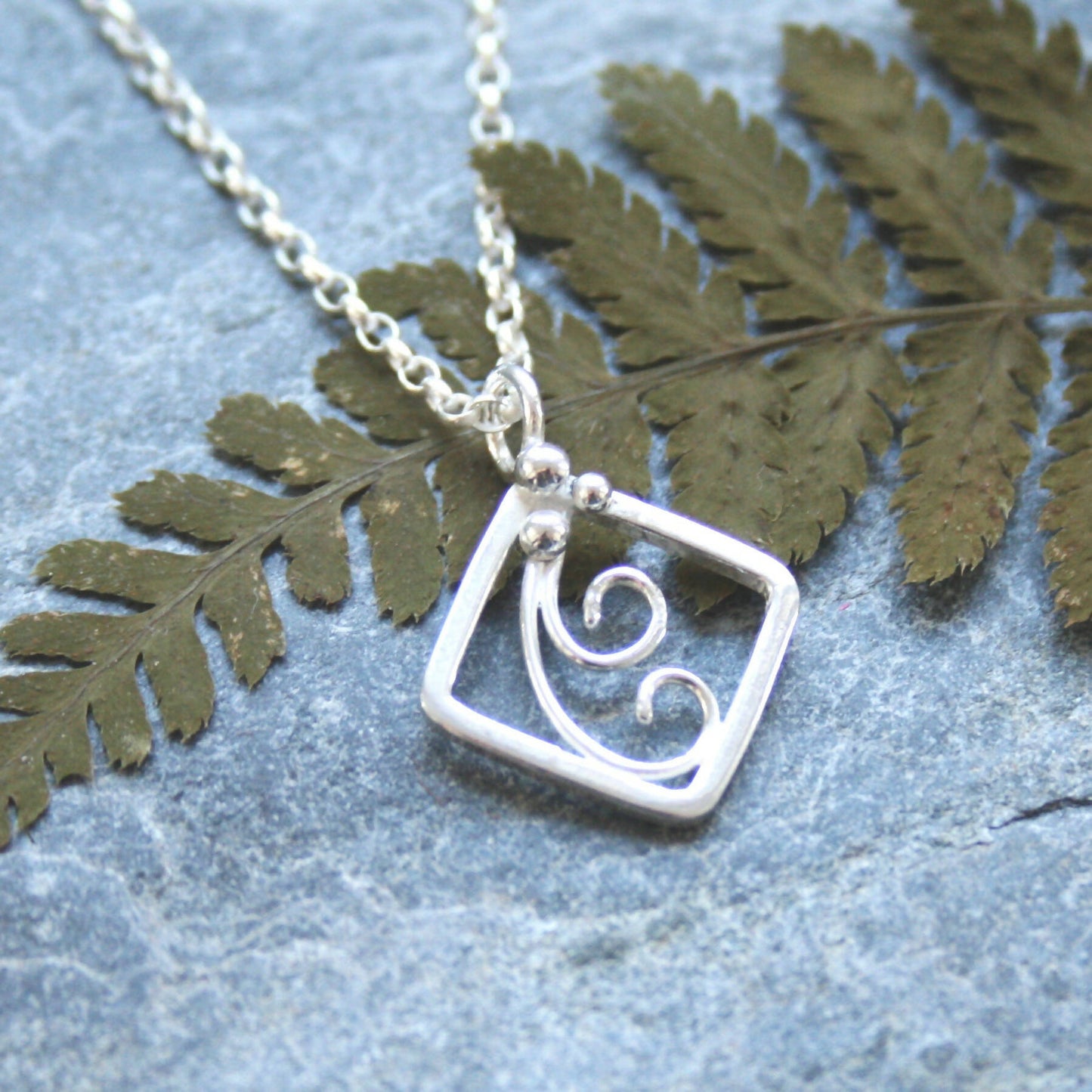Fern inspired necklace