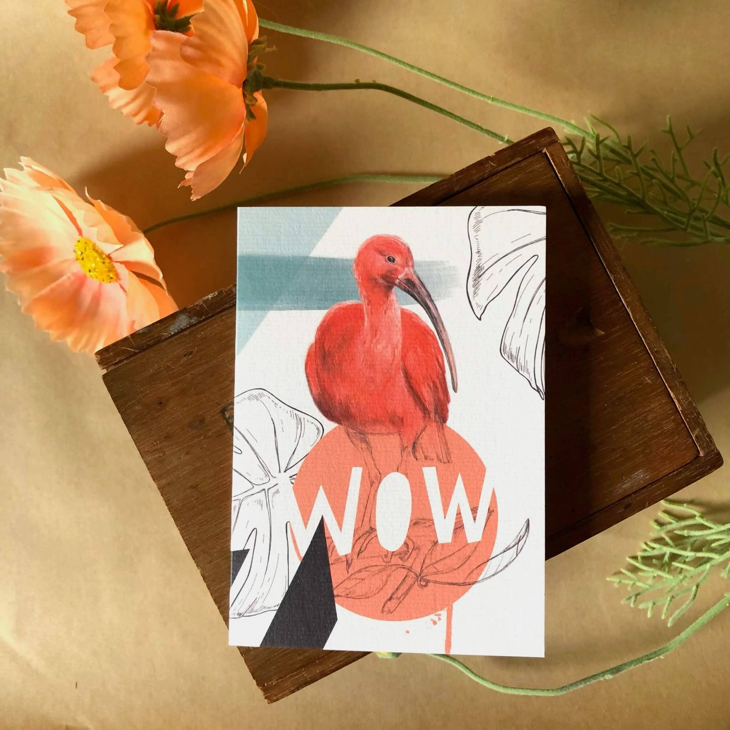 Beaky Blooms Greeting Cards
