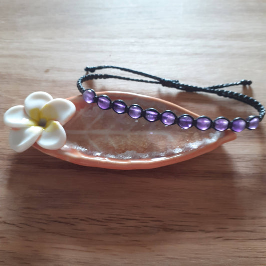 Wee Gems Macrame Bracelet - Amethyst