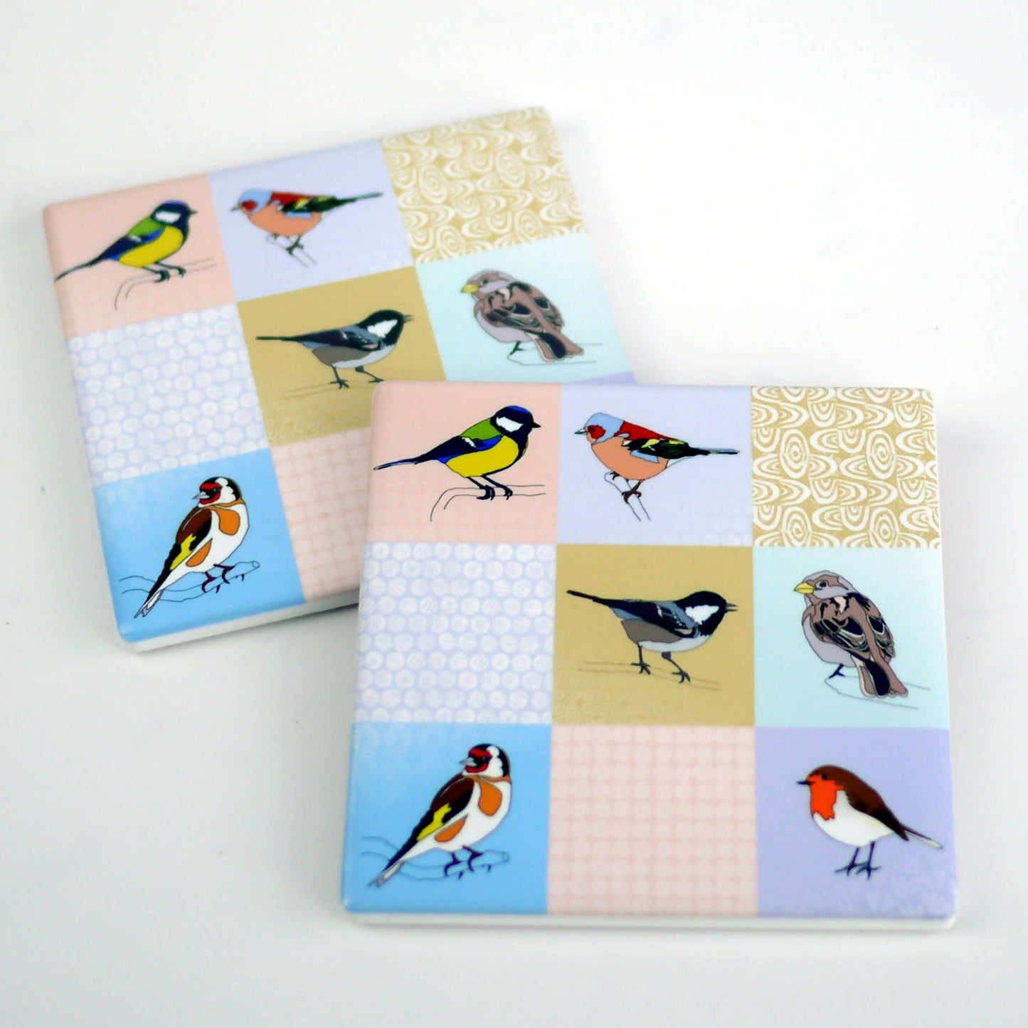 Patchwork Mix Ceramic Coasters
