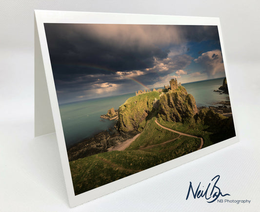 Dunnottar Castle, Aberdeenshire - Scotland Greeting Card - Blank Inside